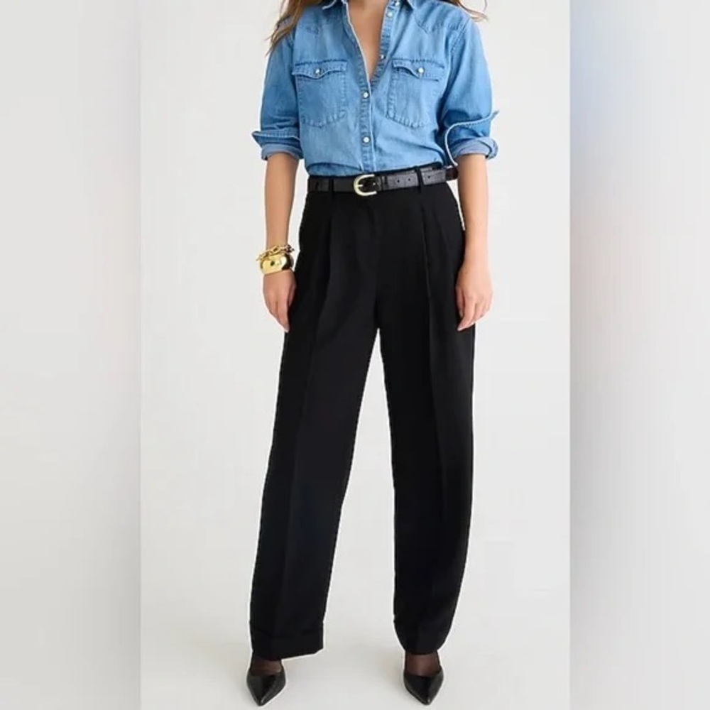 Jcrew Wide Leg Essential Pant in city crepe - NWT size 0